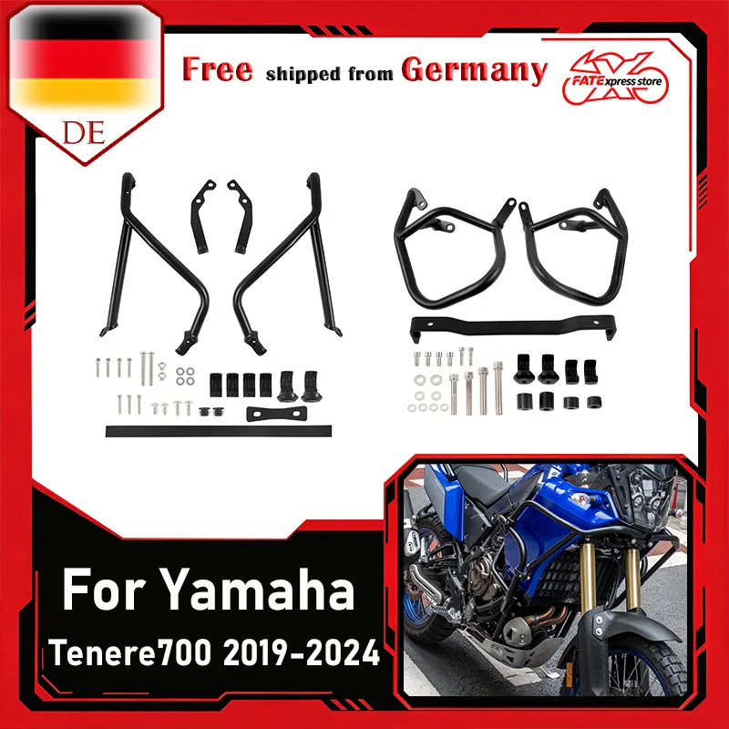 Für Yamaha Tenere 700 Tenere700 XT700Z 2019-2024 Motorrad-Sturzbügel Motorschutz Highway-Bumper