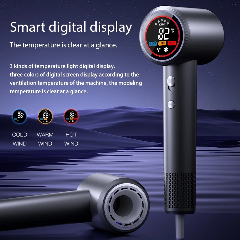 Smart Digital Display with High-Speed Wind Rotation, Intelligent Temp Control Protection & Multi-Level Wind/Temp image 5