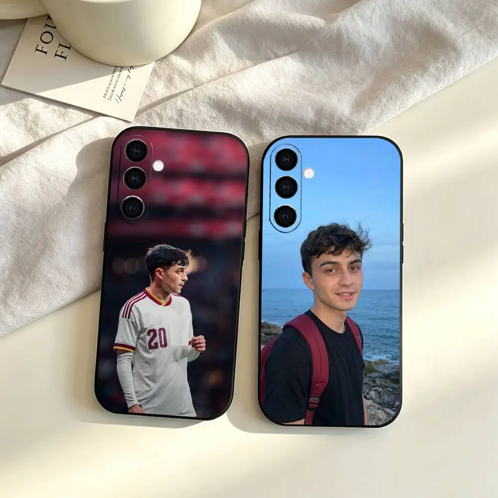 Pedri football star  gift Phone Case Black Silicone Soft For Samsung Galaxy A73,A72,A71,A70,A53,A52,A51