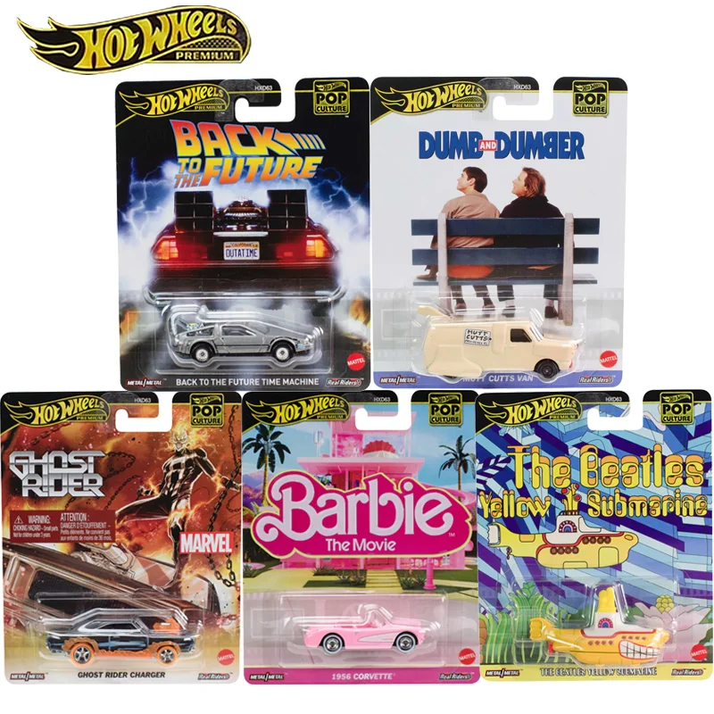 Mattel Hot Wheels 1/64 2025 Pop Culture Collection - Mix 2 Dumb and Dumber Back To Future Collectible Car Toys Diecast Vehicle