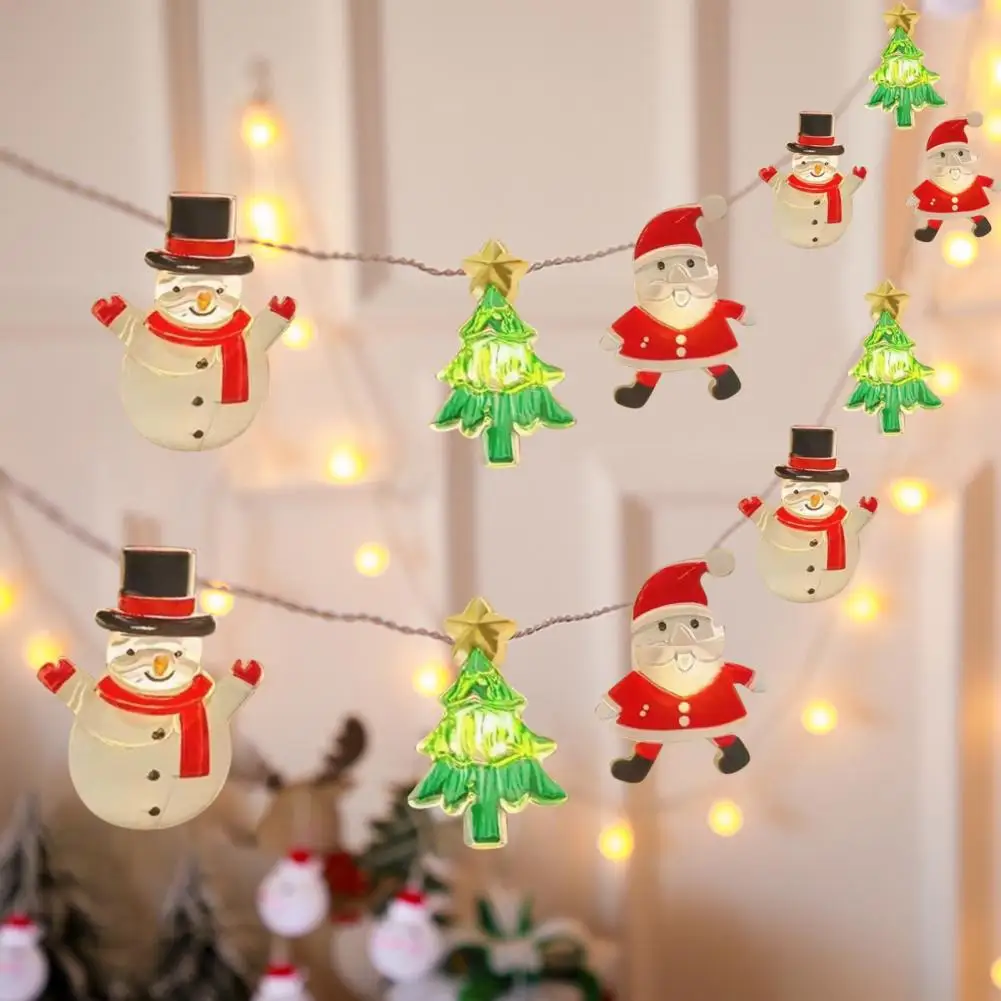 Decorative String Light Party Ornament Festive Led String Lights for Christmas Party Decor Battery Powered Easy to Install