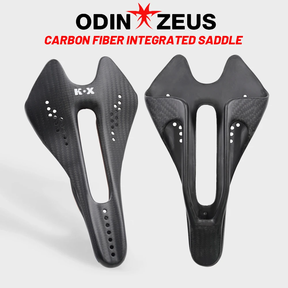 

ODINZEUS K.X carbon fiber saddle, bicycle seat, for road/MTB bikes, 3K/matte/gloss finish, 7x9mm, 124/134mm, bicycle accessories