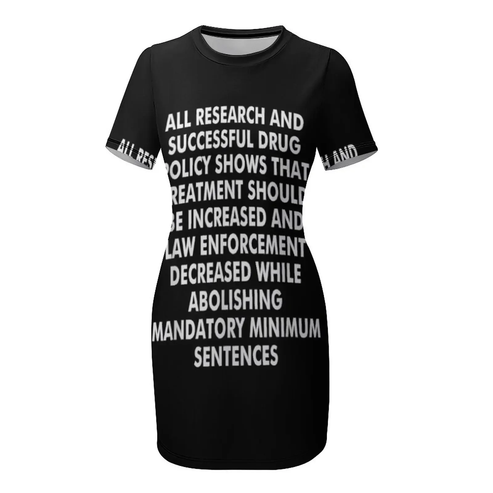 جميع الأبحاث والسياسة المدوية الناجحة تي شيرت فستان بأكمام قصيرة فساتين نسائية