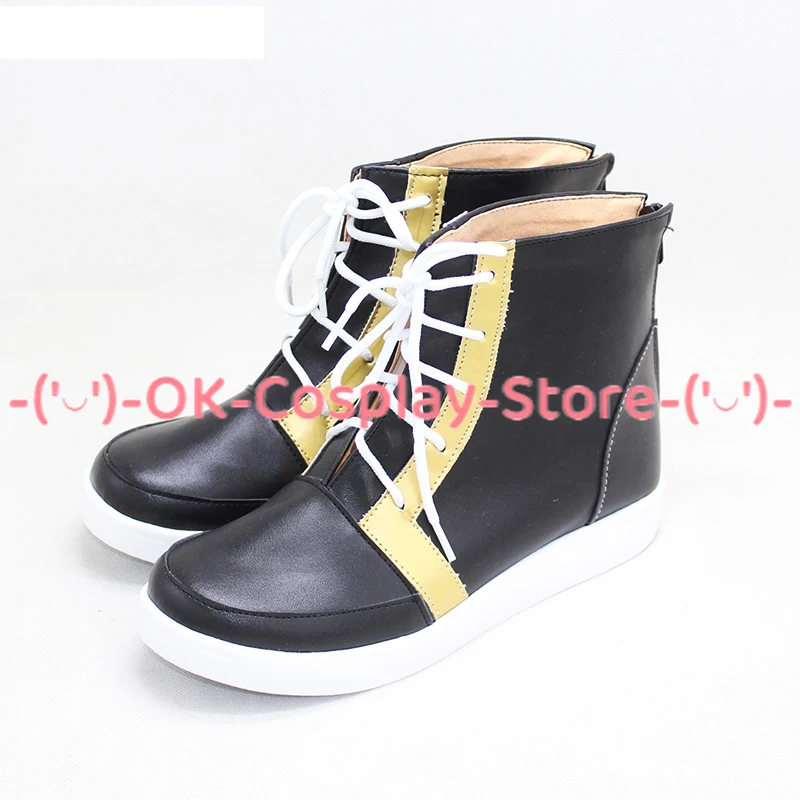 Game Ensemble Stars Crazy:B Amagi Rinne Cosplay Shoes Halloween Carnival Boots Cosplay Prop PU Leather Shoes Custom Made