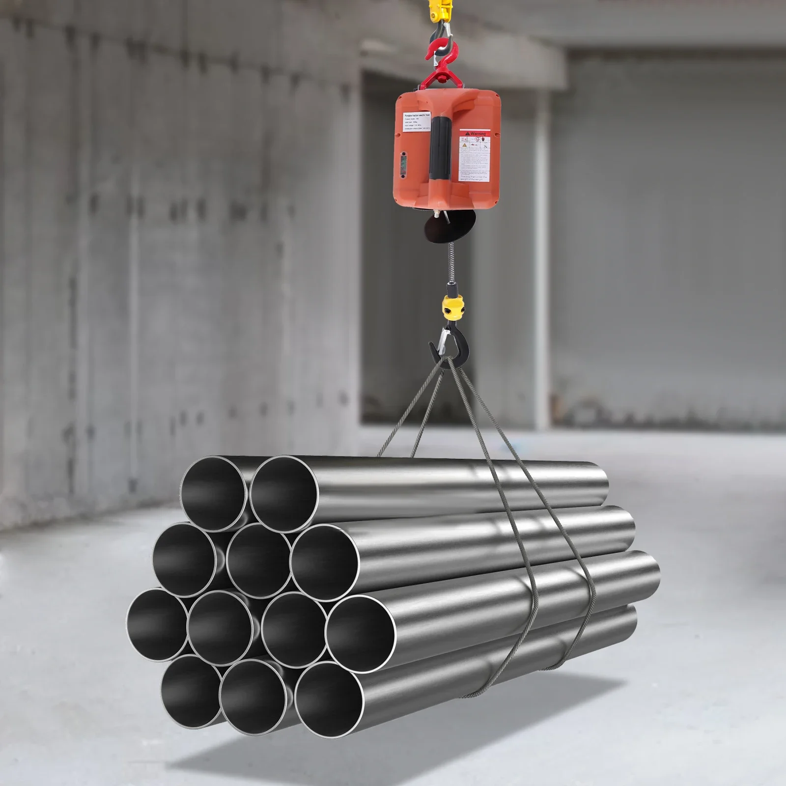 

2300LBS/1T Electric Hoist Winch Portable Electric Power Winch New Upgrade w/Overload Protection 38ft Lifting Height