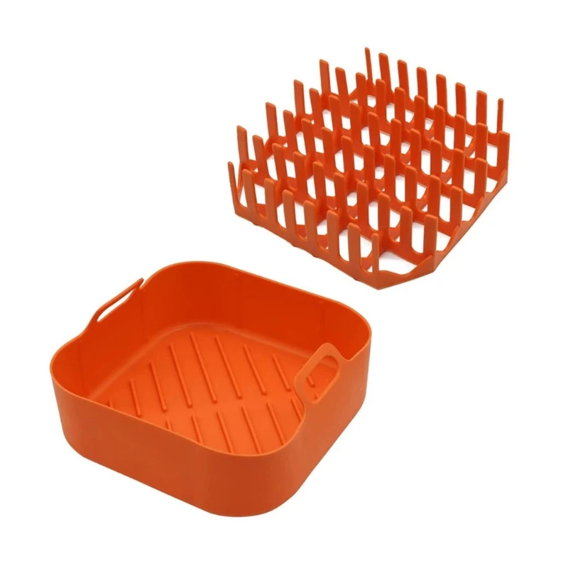 Versatile Silicone Bacon Rack Silicone Air Fryer Basket Grilling Bacon Holder Perfect for Air Frying Grilling Bacon