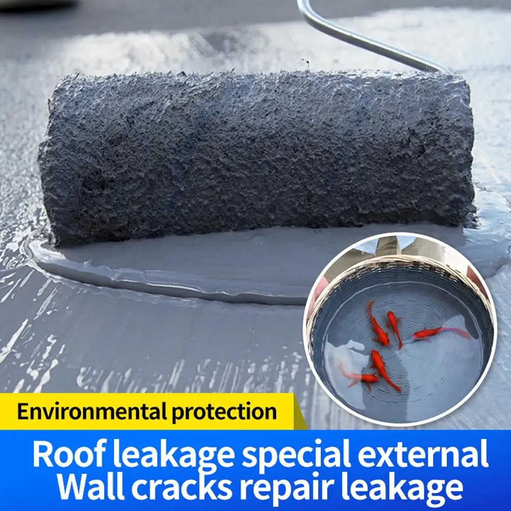 1000g Water-Based Polyurethane Waterproof Coating Exterior Wall Roof Leak Repair Home Bathroom  Wall and Roof Leak Repair image 3