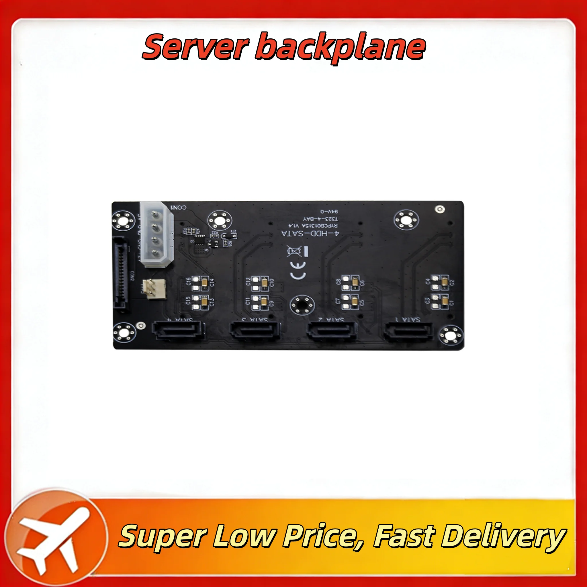 

Molex 4pin SATA 15P Power supply 3pin Fan Header PC case Server Backplane Circuit Board 4 SAS7+15 HDD Adapter Motherboard