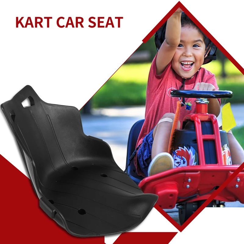 Plastic Seat for Kart Hoverboard Seat Attachment Kart Accessories Adults Kids Electric Self Balancing Scooter Black-A62I