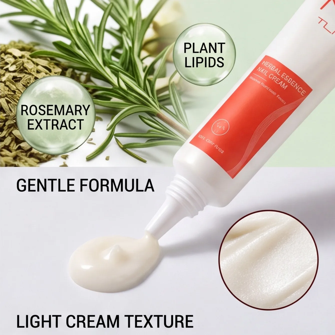 1/2Pcs TLM Herbal Essence Nail Cream Natural Plant Extract Nail Care Cream Nourish Repair Damaged Fingernail Toenail