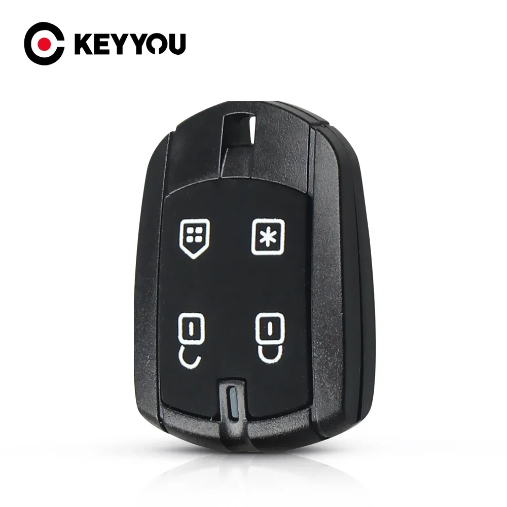 KEYYOU For Brazil Positron Alarm 4 Button Remote Control Key Cover Case Auto Parts New Replacement Car Key Shell