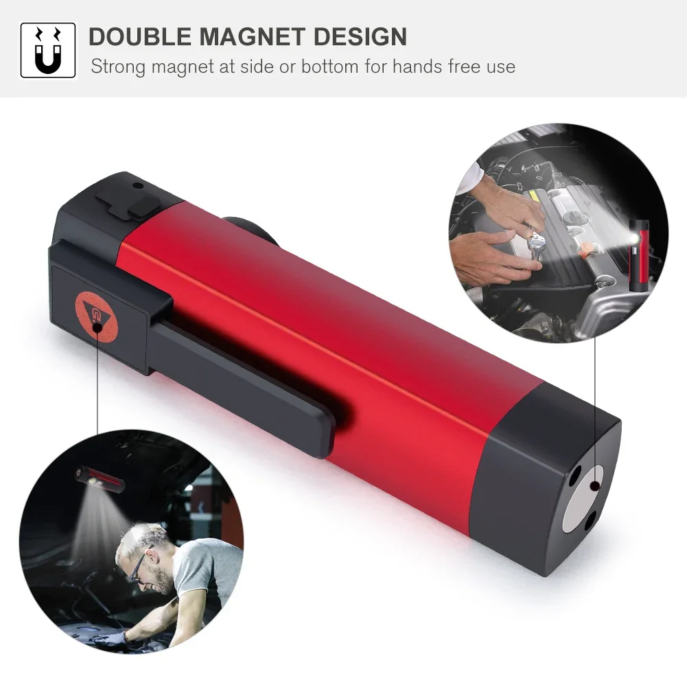 Luz de trabajo recargable, linterna UV, luces de emergencia, antorcha impermeable, linternas de luz negra, 395nm