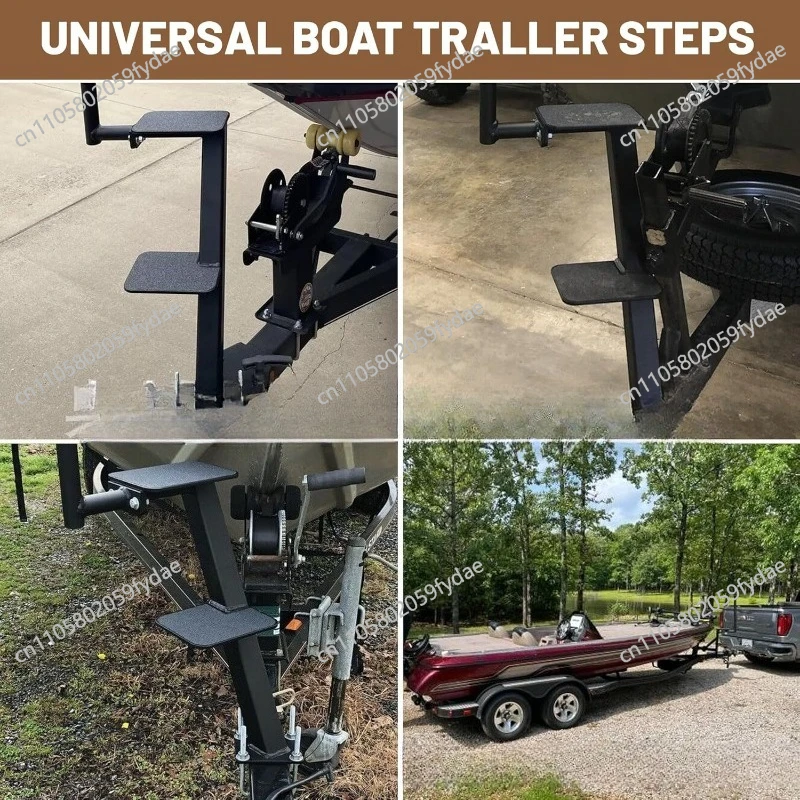 Trailer Universal Step Marine Trailer Pedal 2-Step/3-step Trailer Ship Step Ladder Universal Steps Marine Pedals