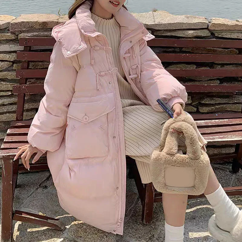 Women's Models Fall Winter Coat Jacket Down Jacket Duck Down Long Models Hooded Thicken Warm Personalized Comfortable Versatile