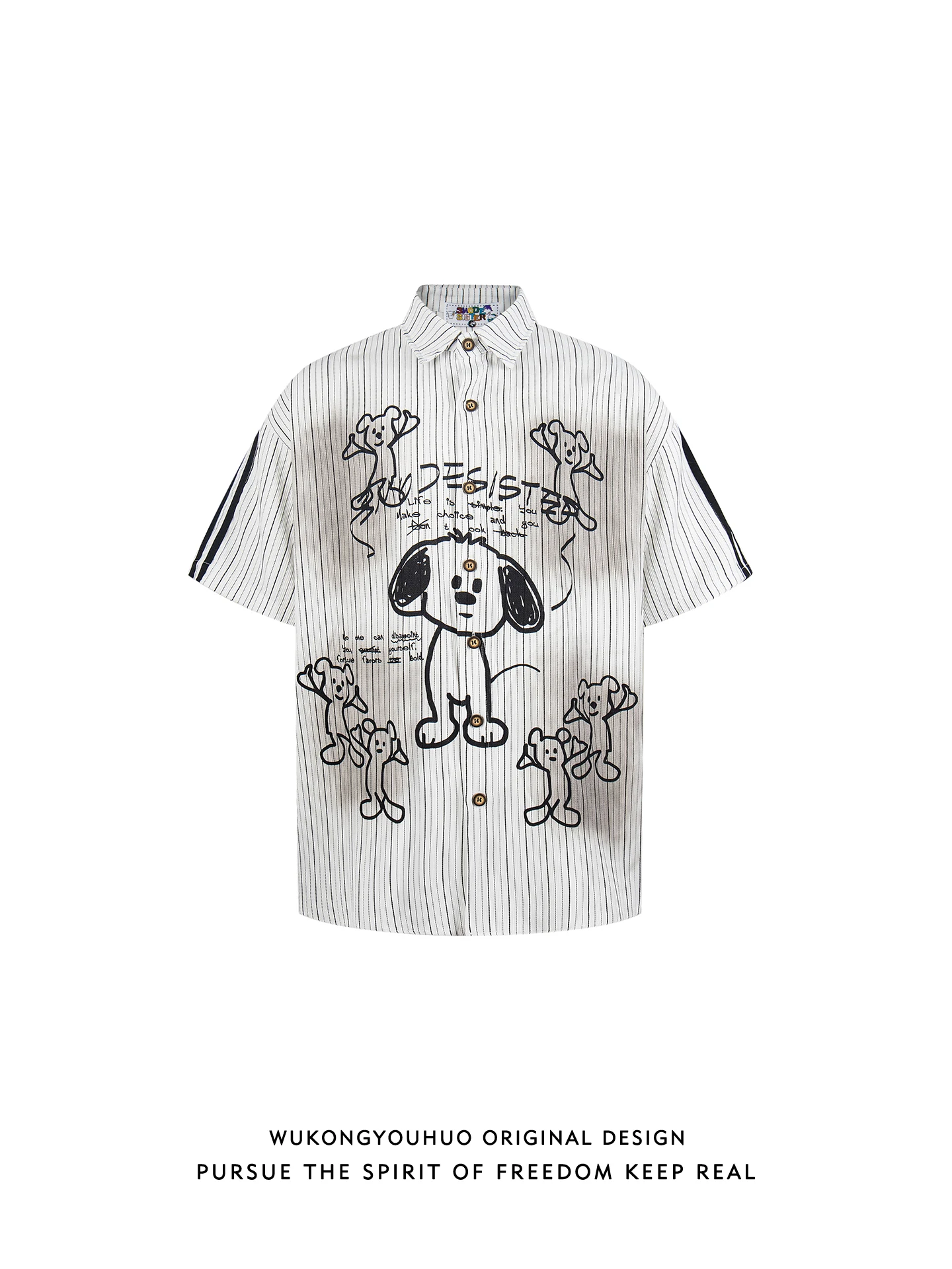 

Loose ort Sve Cartoon Print irt ex Streetwear Hip Hop Sle Casual Breathable Summer irt for Couples