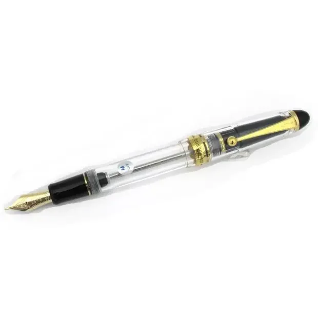 Original Pilot Custom 823 Transparent Demonstrator Fountain Pen 14K Gold Nib pen Vacuum Filling System High Capacity Ink