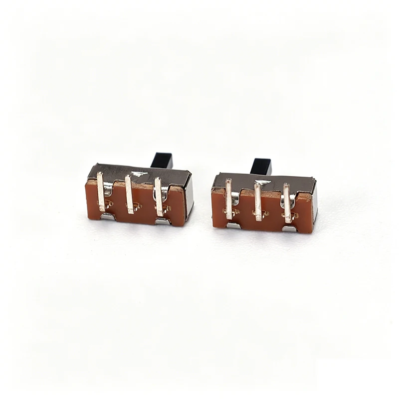 5PCS Miniature Power Toggle Switch Single-Row Horizontal Bent Pin SS-12D00 4mm Handle Length for Electronics