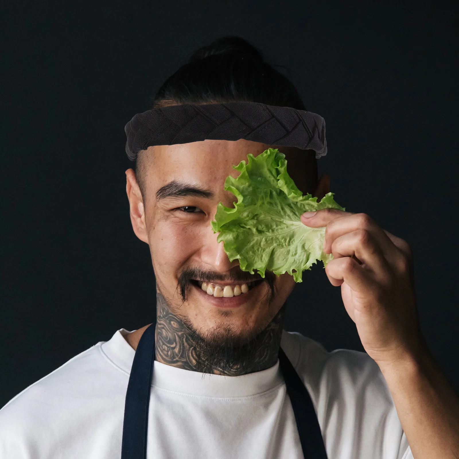 

Braided Headband Japanese Chef Headwear Sweat Absorbent Skin-Friendly Lightweight Cooking Karate Sports Headband Workwear