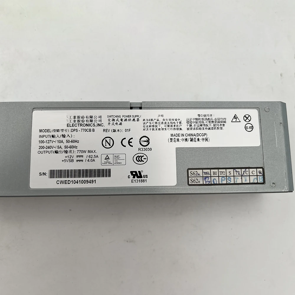 770W para fuente de alimentación del servidor Lenovo R525 G3 DPS-770CB B