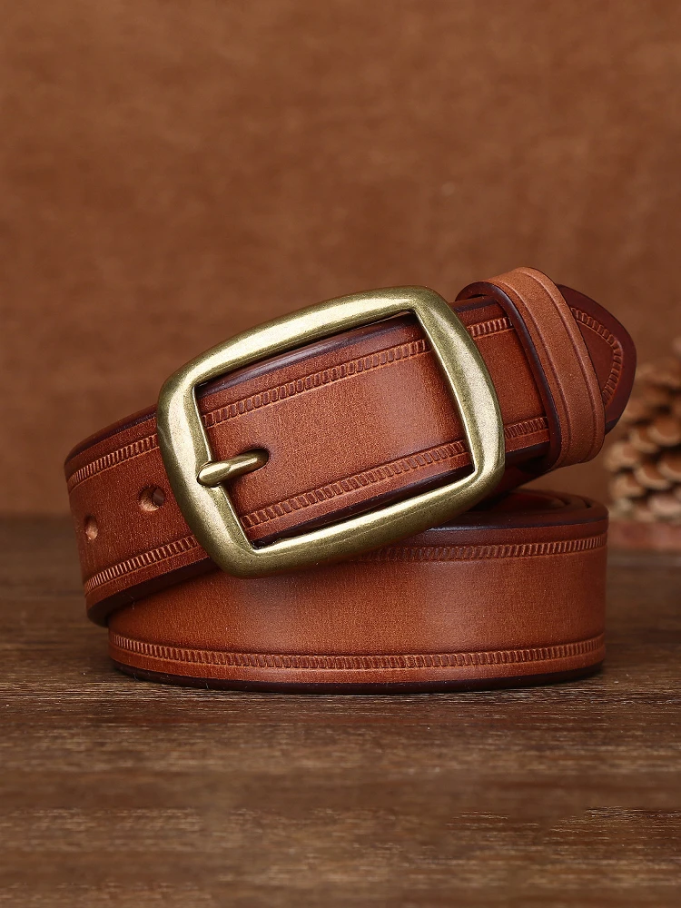 handmade-men's-belt-luxury-vintage-brass-bule-leather-waist-belt-casual-versatile-cowhide-belt-for-men-high-end-faion-acc
