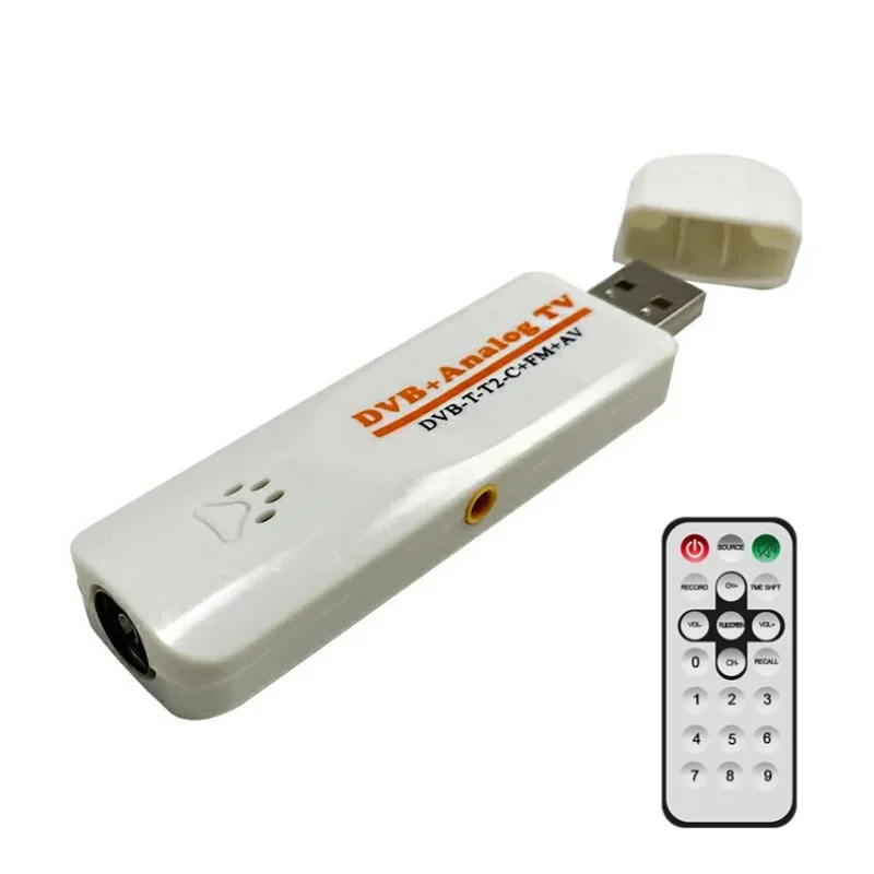 Digital DVB t2 PVR Analog USB TV stick Tuner Dongle PAL/NTSC/SECAM with antenna Remote HDTV Receiver for DVB-T2/DVB-C/FM/DVB/AV