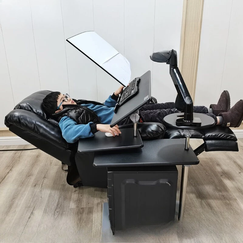 e-sports cabin, double e-sports table and chair set, space capsule bedside computer table