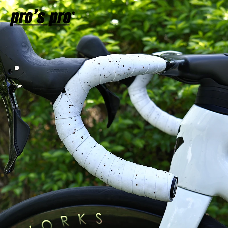 Cork-Lenkerband für Rennräder, EVA/PU, rutschfest, stoßdämpfend, Lenkerband für Drop-Bars, Fahrrad-Lenkerband-Zubehör mit Stopfen – Detail 3