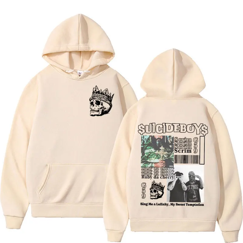 Vintage Suicideboys G59 Hoodie I Want To Die in New Orleans Ruby Da Cherry Sweatshirt Men Women Harajuku Hip Hop Trending Hooded