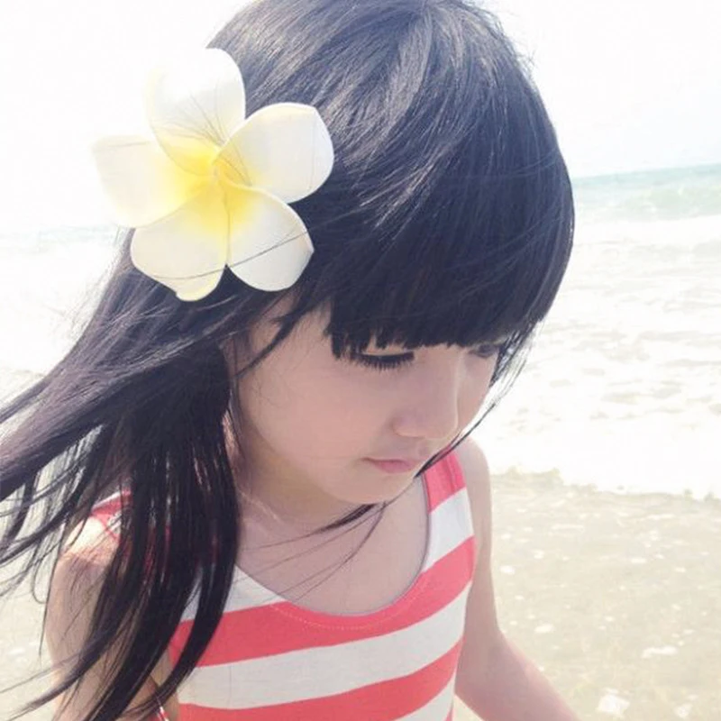 Hawaiian Accessories Trendy Fashionable Beach Vacation Must-have Plumeria Hairpins Seaside Stylish Handmade Summer Fashion