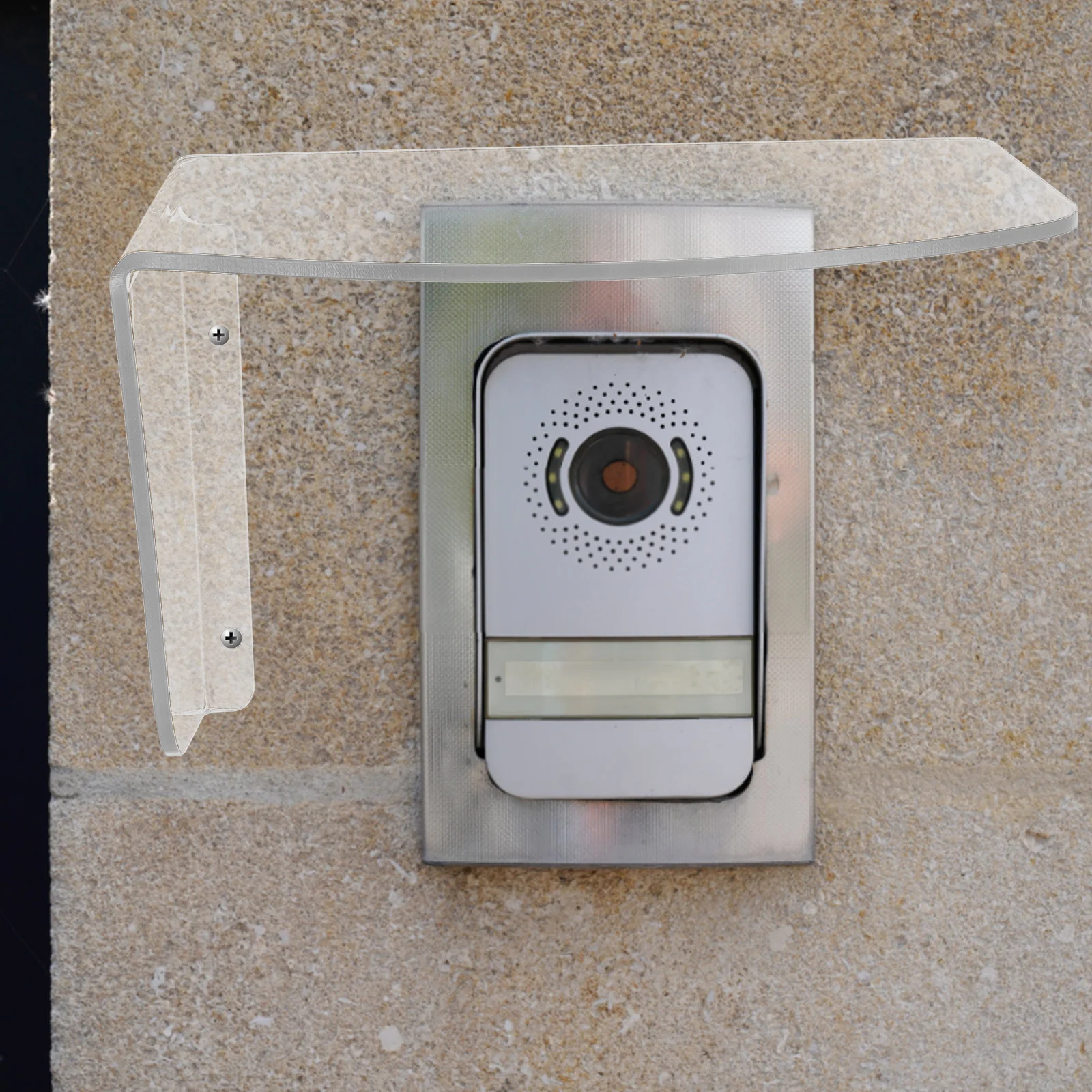 Electronic Lock Rain Cover Protective Acrylic Shell Outdoor Door Lock Weatherproof Cover Door Access Control Rain Protection