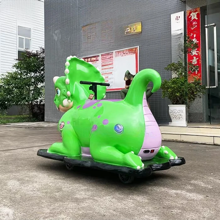 ركوب التنين المصنوع من الألياف الزجاجية الداخلي للأطفال المشي على شكل ديناصور نموذج مركز تسوق مواد عامة ومطيران