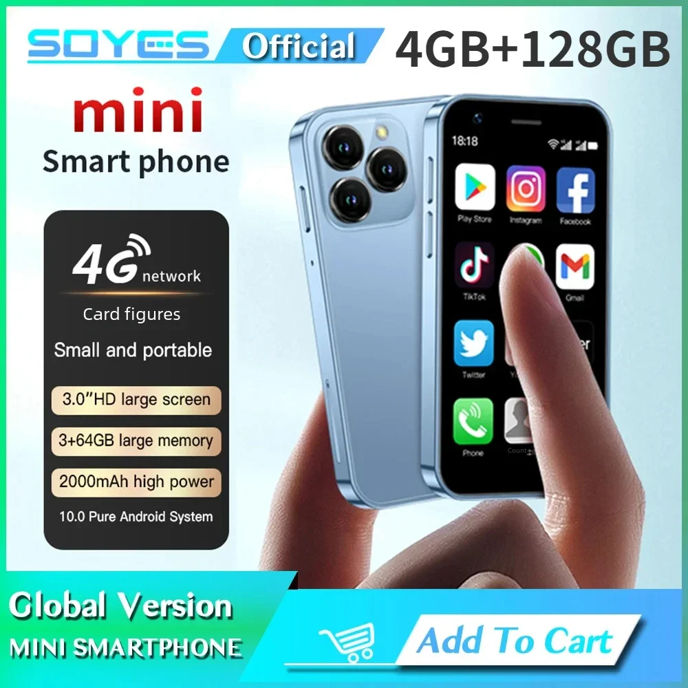 SOYES XS16 Mini 4G LTE Android 10,0 смартфон 3 ГБ ОЗУ 64 Гб ПЗУ 3 