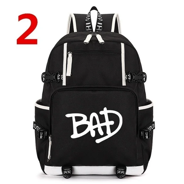 Hot Sale  Michael Jackson BAD Travel Bag Man Backpack Polyester Bags Waterproof Shoulder Bags Computer Backpacks School Bag