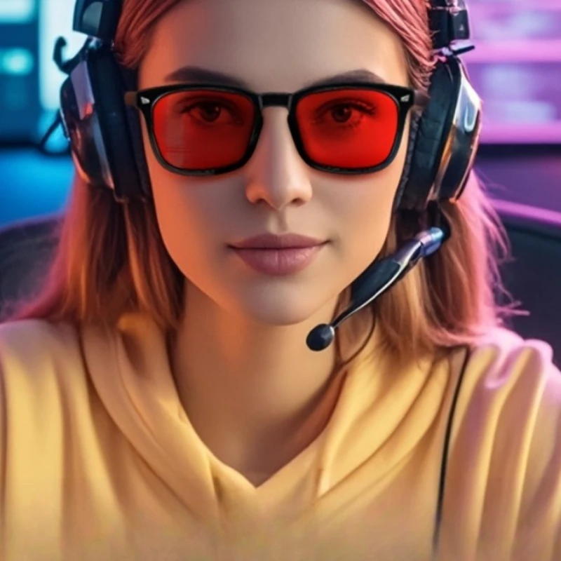 1pcs Fashion Square Sunglasses, Block Harmful Blue Light, Relieve Eye Strain & Headache, for Phone & Computer Before Bed