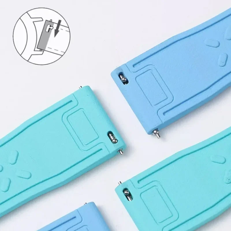 الإفراج السريع مقاوم للماء FKM الفرقة ل IWC كبير الطيار TOP GUN 20 مللي متر 21 مللي متر 22 مللي متر فلورو المطاط قبل الحجم الرياضة حزام الرجال دائم ​