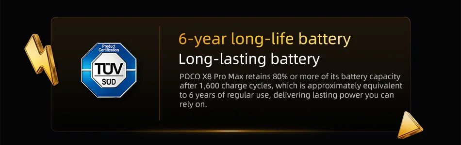 POCO X8 Pro Max 256GB 512GB Cellphone 6.83" 1.5K 120Hz Display Dimensity 9500s NFC 8500mAh 100W HyperCharge 50MP Global Version