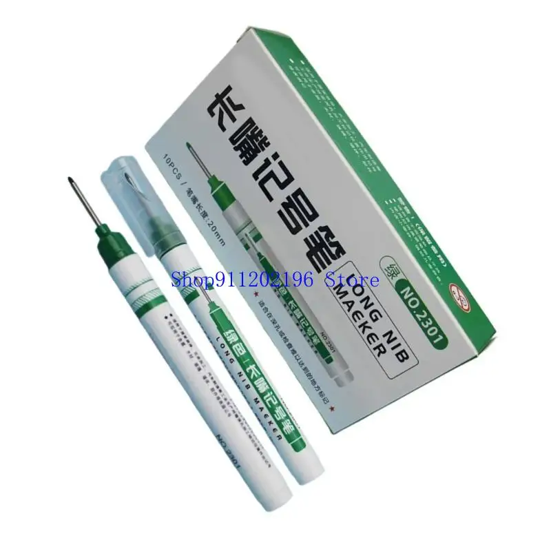 P82A 20mm Deep Reach Marker Long Tip Marker Pen, Waterproof Deep Hole Marker