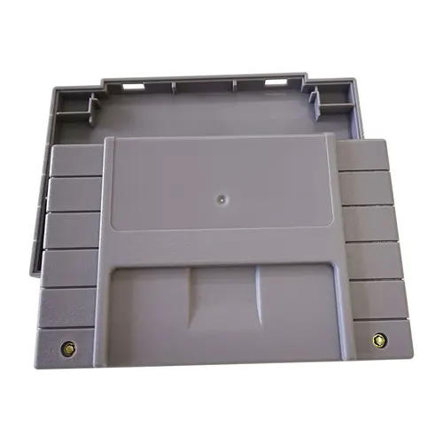 10 Uds. Carcasa de cartucho gris, carcasa de cartucho de juego, Material ABS para SNES SFC