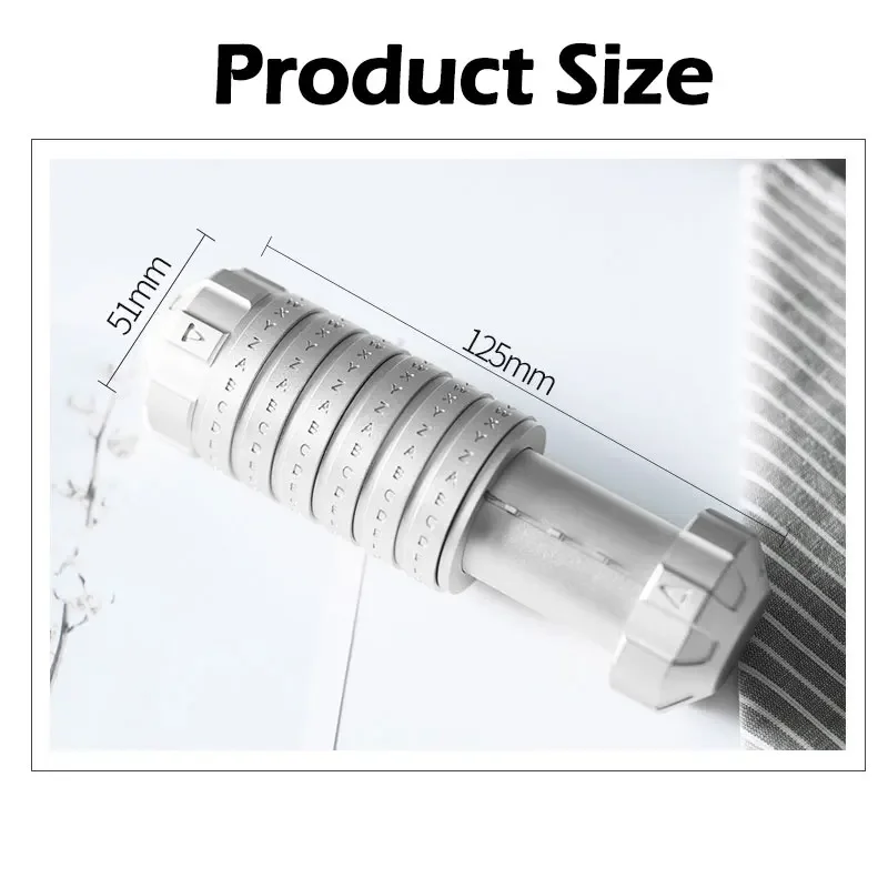 6x24 Mechanical Combination Lock Private Cash Box Metal Mechanical Combination Lock Alphabet Lock Educational Toys