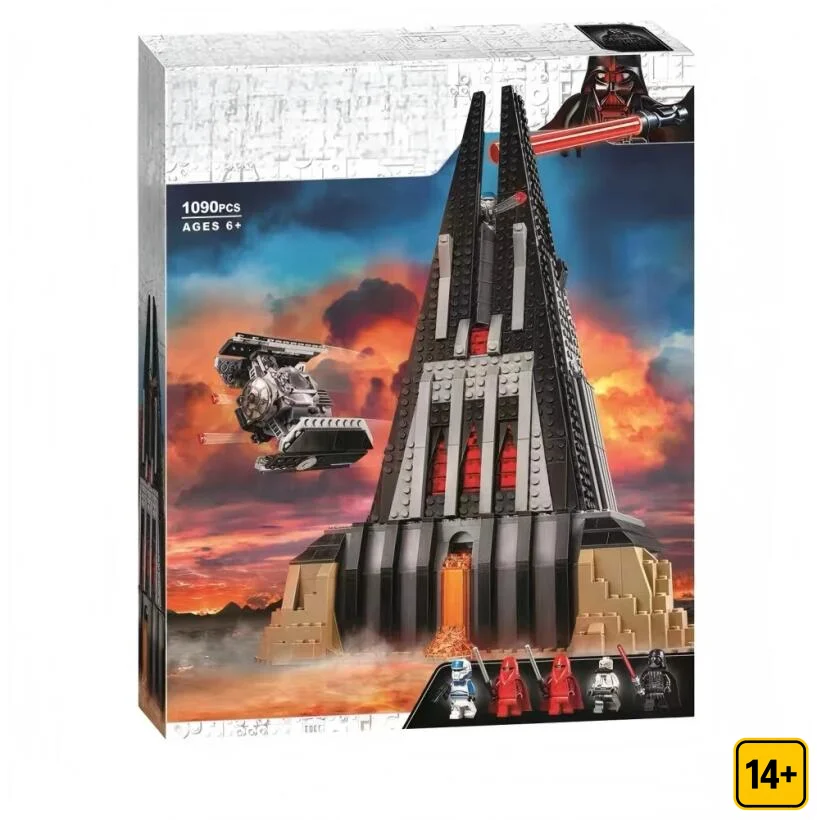 2026 In stock Hot Toys NEW 1060PCS Darth Vader's Castle Building Blocks Classic Scene Ornament Exquisite Birthday Gifts view 3