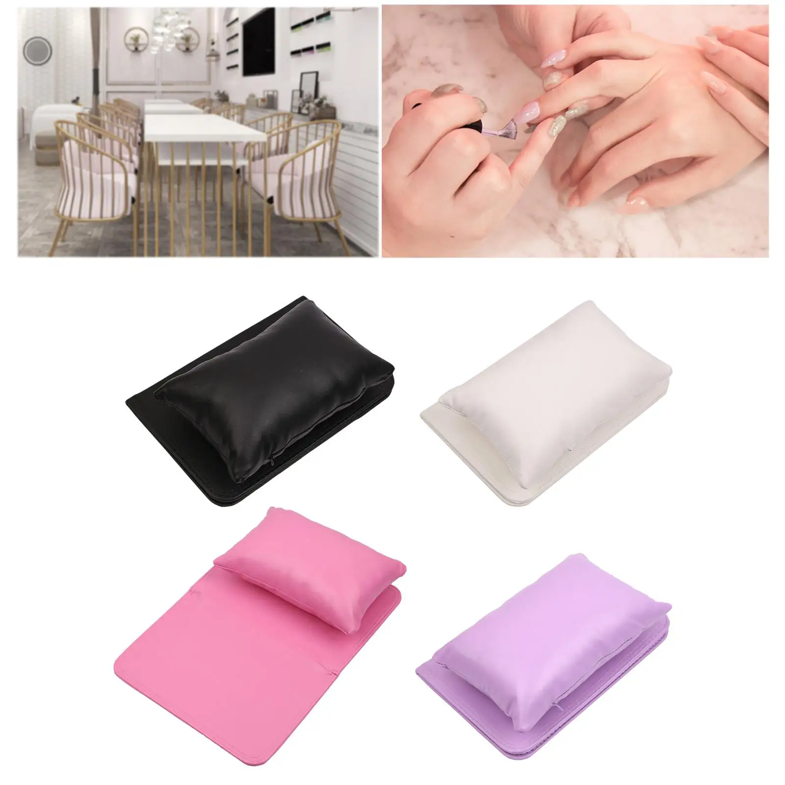 Nail Art Pillow PU Leather Stylish Hand Rest Cushion Wrist Pad for Hand Rest