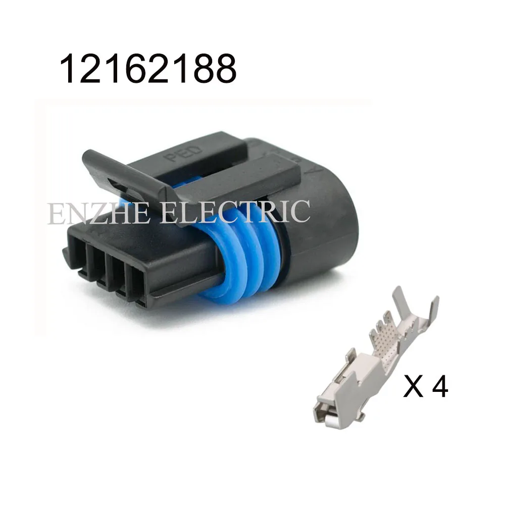 Imagem -06 - Cabo de Conector Impermeável Automático Plugue Automotivo Soquete Masculino Família Inclui Selo Terminal Pinos Dt044p Dt06-4s 100set