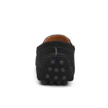 男士休閒樂福鞋方頭厚底黑色真皮鞋夏季特賣奢華復古優雅社交PU鞋 10 最佳銷售 樂福鞋奢華 - №7