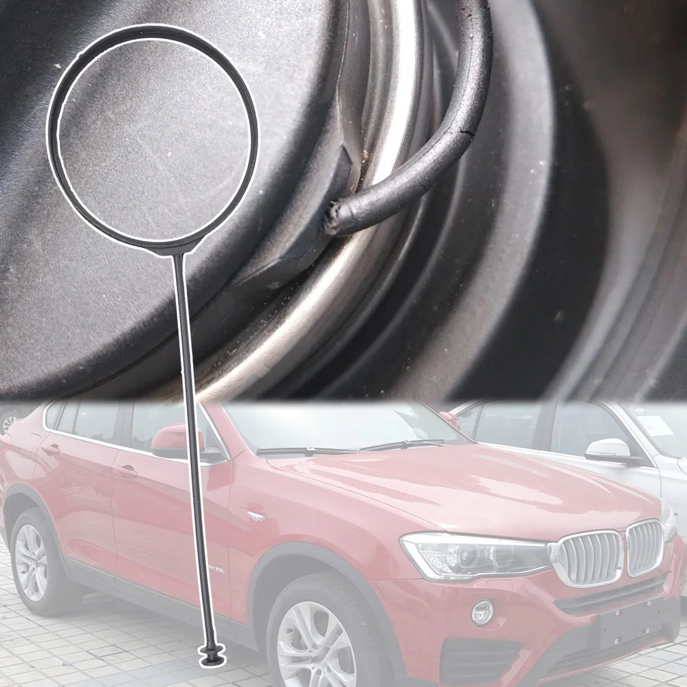 Car Fuel Tank Cap Cover Line Cable Rope Ring Tether Diesel For BMW X4 F26 G02 F98 2022 2021 2020 2019 2018 2017 2016 2015 2014