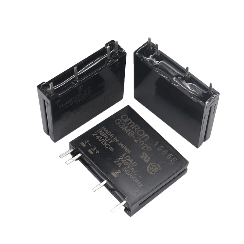 【2PCS】5V 12V 24V DC-AC Solid State Relay Module G3MB-202P G3MB 202P PCB SIP SSR AC 240V 2A Snubber Circuit Resistor Relay Switch