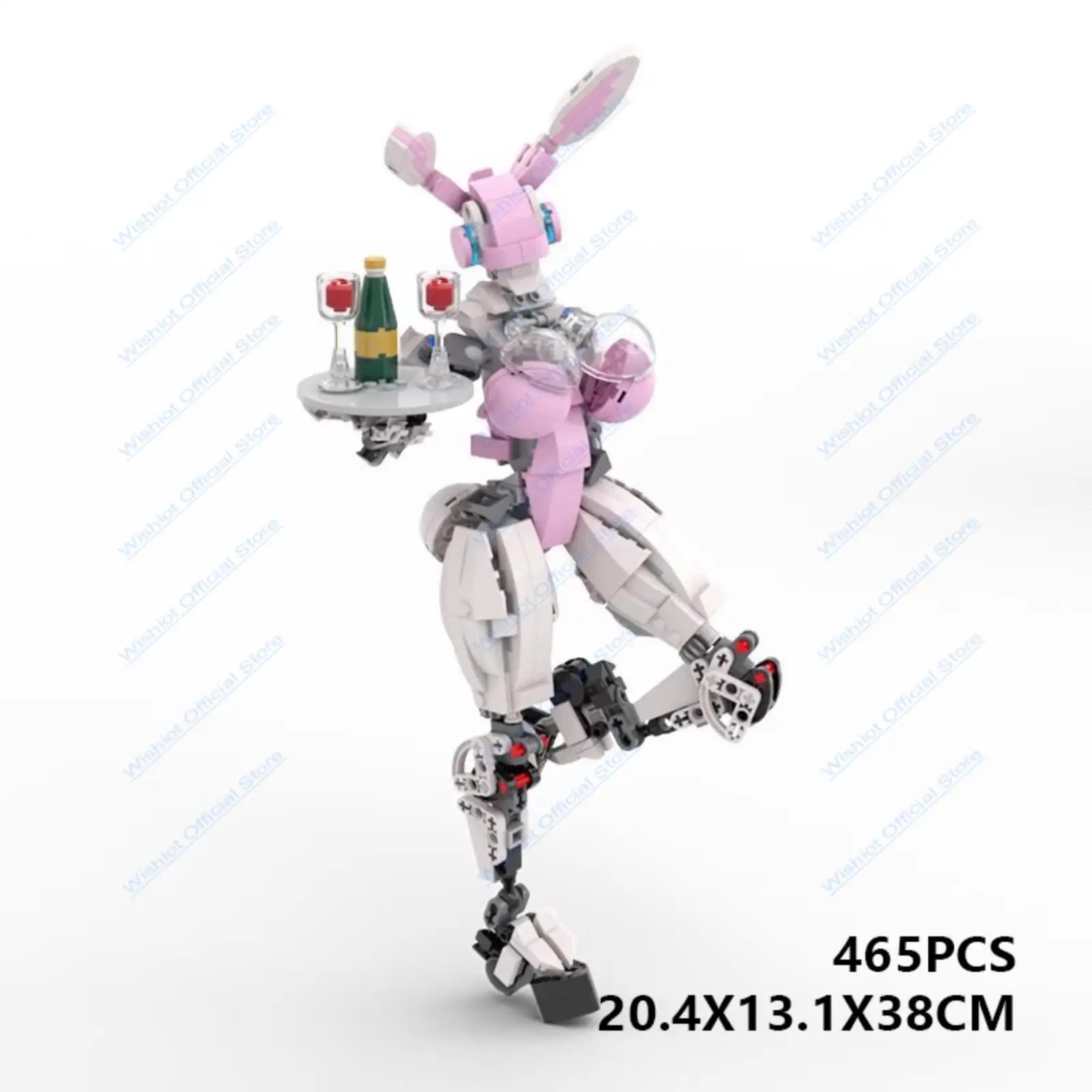 

MOC Mecha Girl Bunny Girl Mobile Suit Robot Small Particle Building Blocks DIY Collection Gift