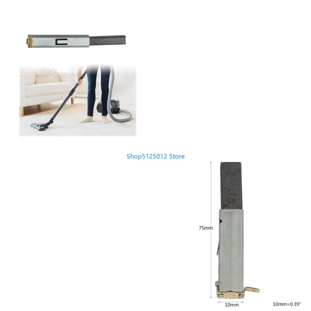 G8TC محرك مكنسة كهربية فرشاة الكربون يستبدل الملحقات المحرك الكهربائي فرش الكربون استبدال إصلاح أجزاء 75x10 مم #1