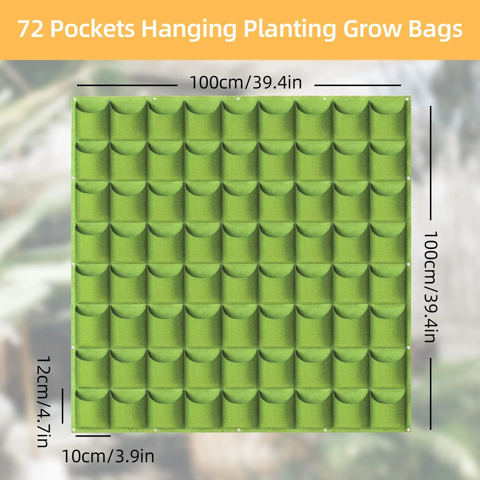 49 Zakken Hangende Plantenbakken, Hangende Verticale Aan De Muur Gemonteerde Plant Plant Kweekzakken, Kruidentuinplanter Buiten Binnen Groeien - afbeelding 1
