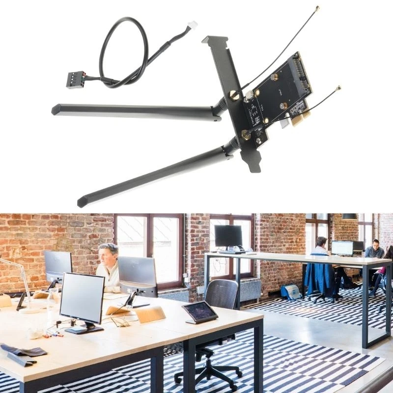 Mini PCI-E para PCI-E (Suporte 1x 4x 8x 16x Series) Compatível maioria dispositivos PCI-E