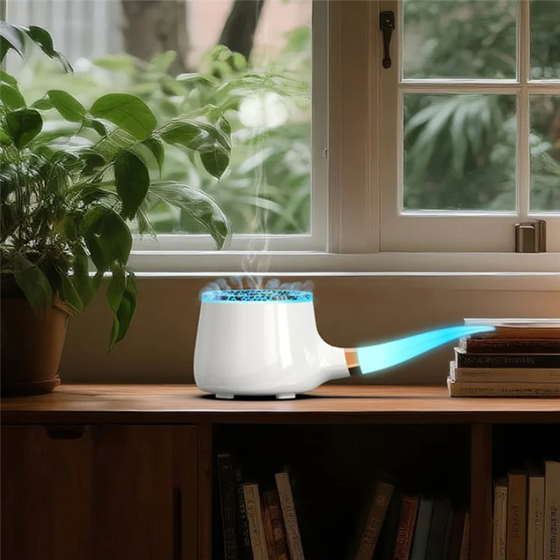 -September Aroma Diffuser With Flame For Tobacco Pipes Model Humidifier Jellyfish Mist For Home& Office